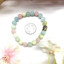 Morganite Round Bead Bracelet