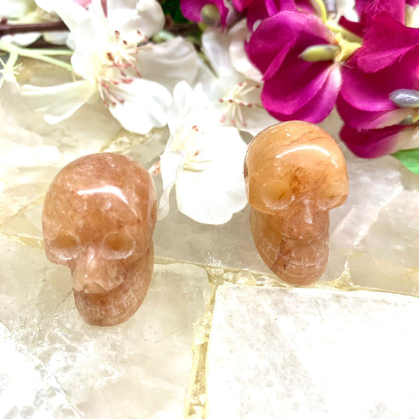 Orange Aventurine Crystal Skull