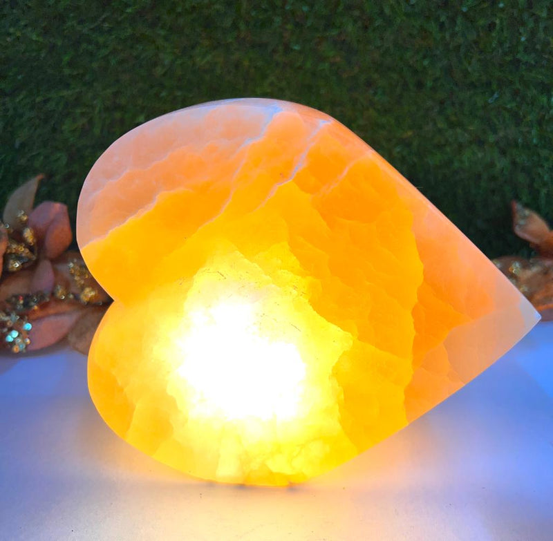 Orange Selenite Lamps (Warmth, Joy & Protection)