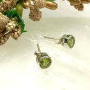 Peridot Earrings in Silver