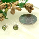 Peridot Earrings in Silver