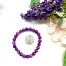 Phosphosiderite Round Bead Bracelet