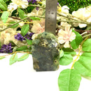 Prehnite Towers Free form with Point & 2 Sides Polished