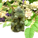 Prehnite Towers Free form with Point & 2 Sides Polished