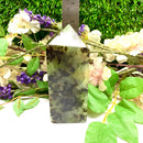 Prehnite Towers Free form with Point & 2 Sides Polished