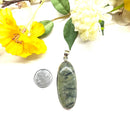 Prehnite  Pendant in Silver