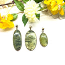 Prehnite  Pendant in Silver