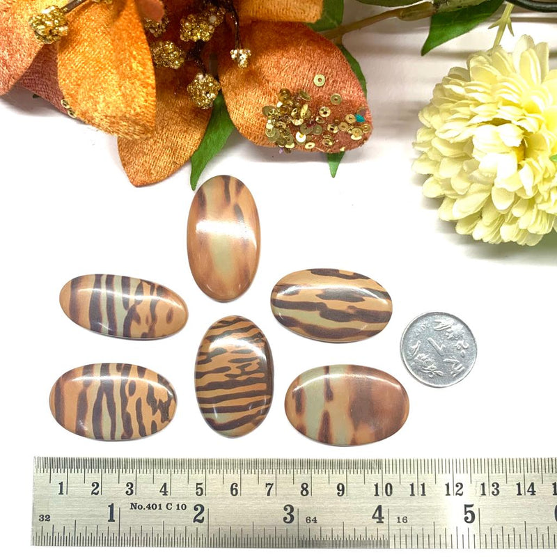 Print Stone Jasper Cabochon (Integrity and Justice)