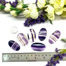 Purple Banded Fluorite Cabochon (Clear Mental Fog)
