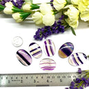 Purple Banded Fluorite Cabochon (Clear Mental Fog)