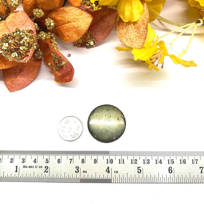 Pyrite Cabochon (Attract Name, Fame and Wealth)
