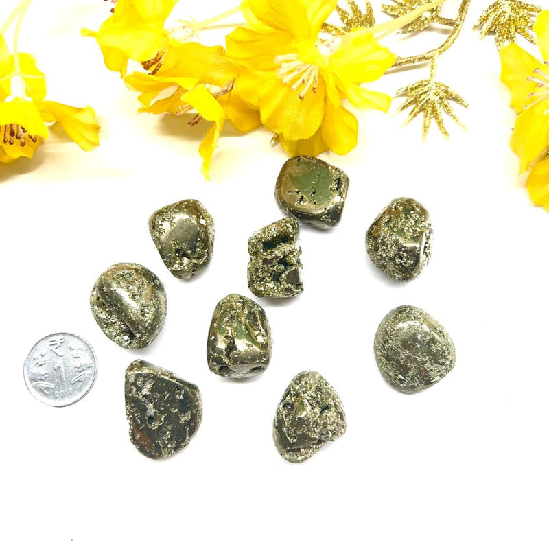 Golden Pyrite Tumble (For Wealth, Money and Fame)