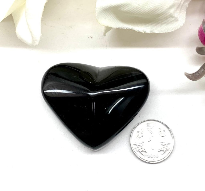 Rainbow Obsidian Heart (Energetic Protection)