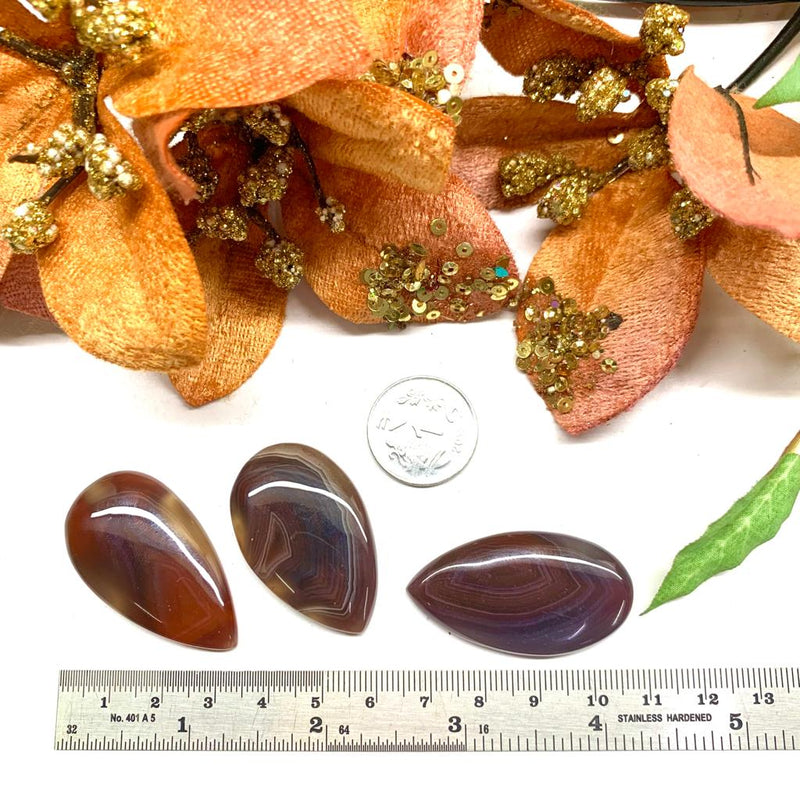 Red Botswana Agate Cabochon (Strength & Stability)