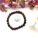 Strawberry Quartz 8mm Round Bead Bracelet