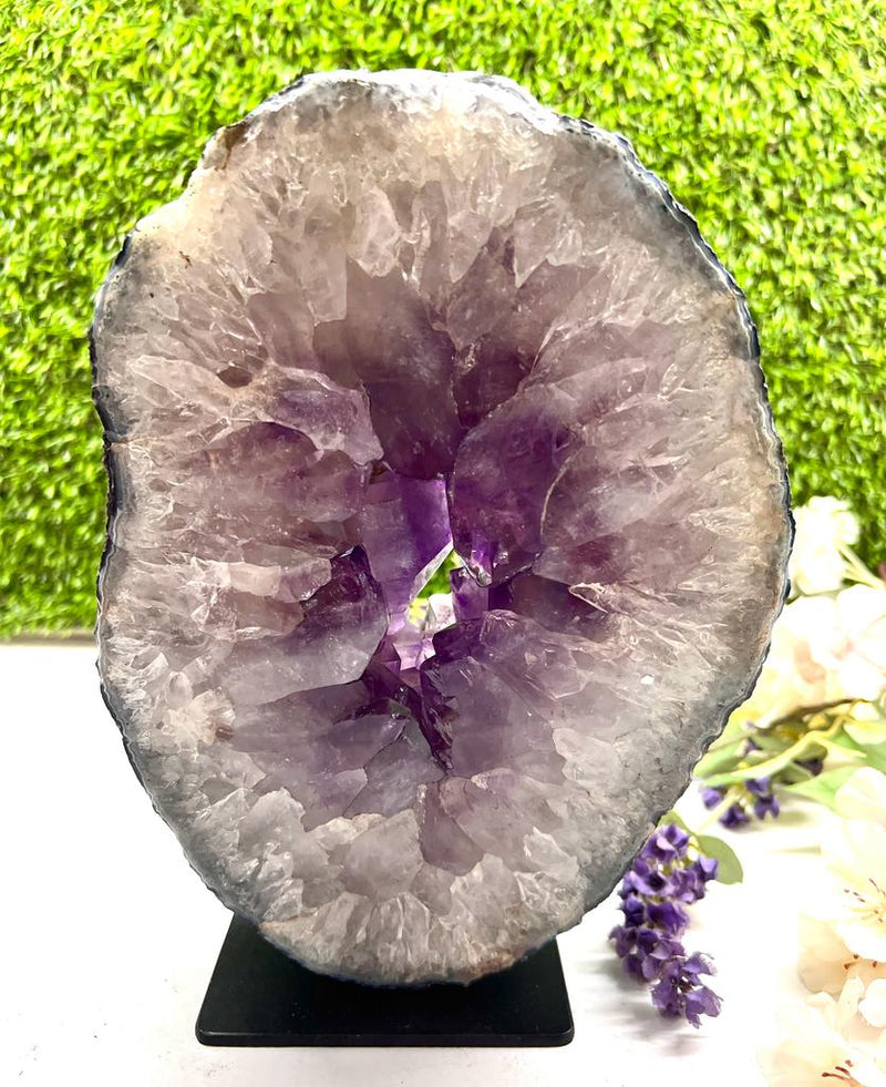 Amethyst Portals for Reflection from Brazil on revolving stands