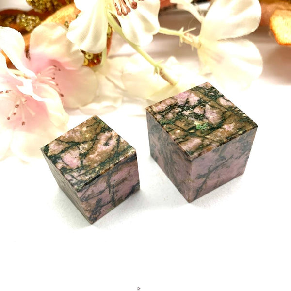 Rhodonite Cube (Love and Compassion)