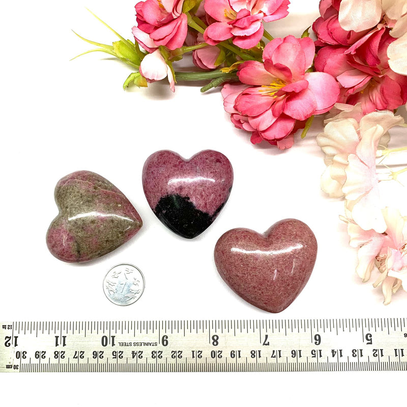 Rhodonite Hearts (Emotional balance)