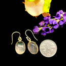 Rose Quartz Earrings in Silver (Love)