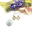 Rose Quartz Earrings in Silver (Love)