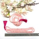 Rose Quartz Round  Bead Jaap Mala (Attract Love)