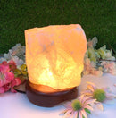 Rose Quartz on Wooden Stand