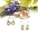 Rose Quartz Earrings in Silver (Love)