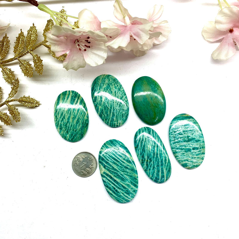 Russian Amazonite Cabochons (Hope and Courage)