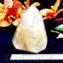 Golden and Green Rutile Quartz Free Forms (Transition)