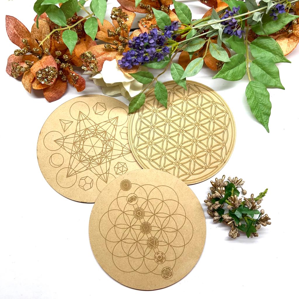 Sacred Geometry Grid Base with three pattern options for grids