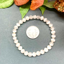 Selenite Round Bead Bracelet (Aura Cleansing)