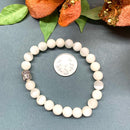 Selenite Round Bead Bracelet (Aura Cleansing)