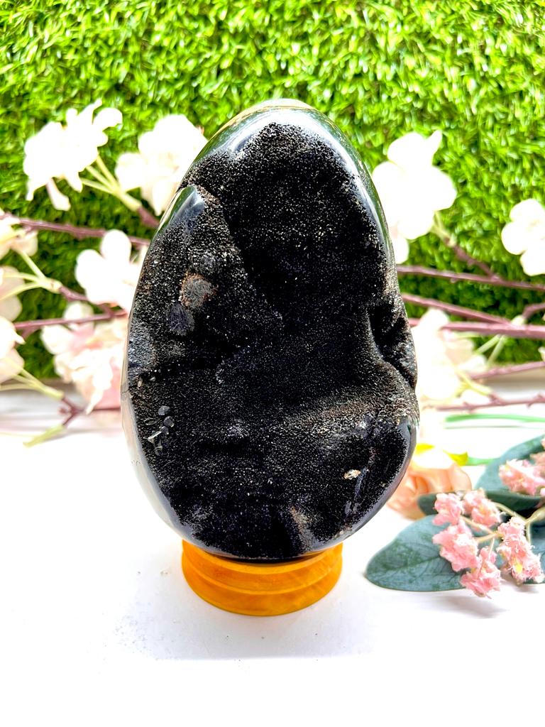 Large Septarian Eggs with Black Calcite (Manage Change)