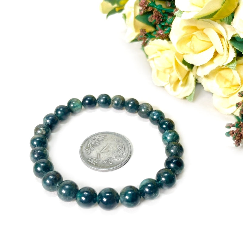 Seraphinite Round Bead Bracelet (Release Patterns)