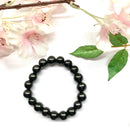 Shungite Round Bead Bracelet