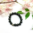 Shungite Round Bead Bracelet
