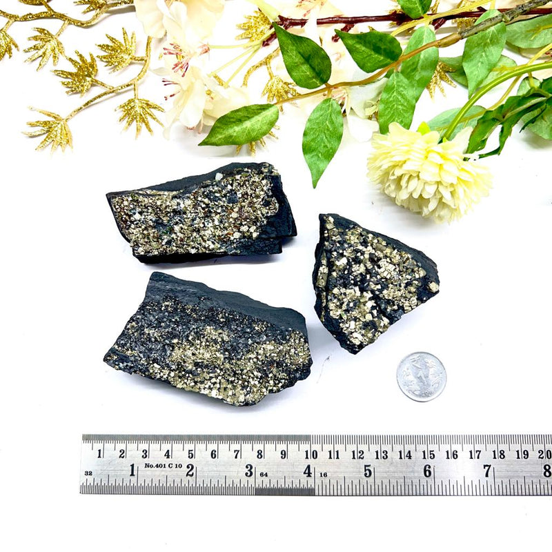 Shungite with Pyrite Rough from Brazil