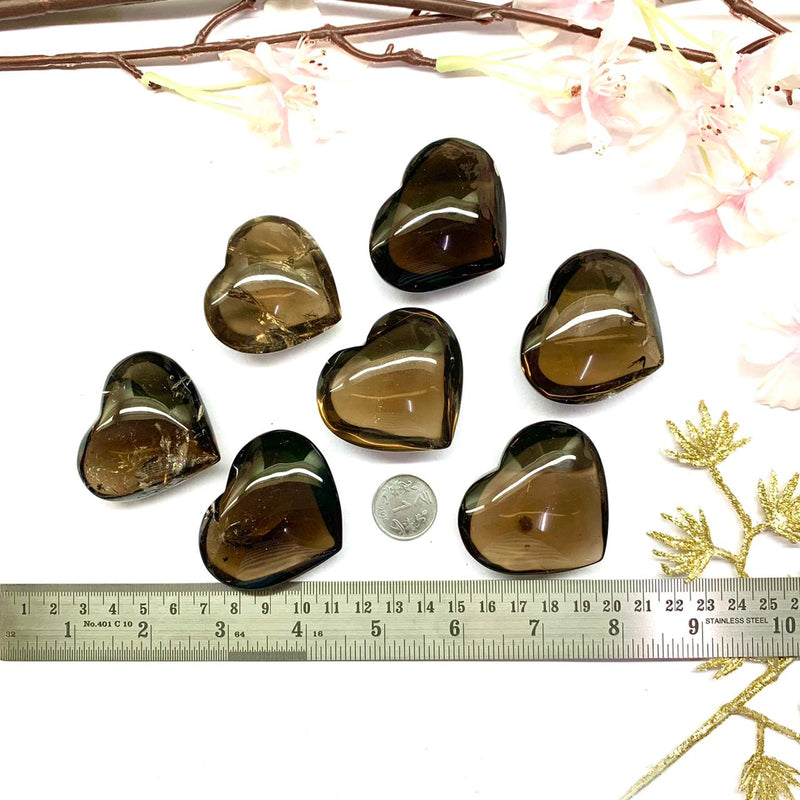 Smoky Quartz Heart (Support and Grounding)