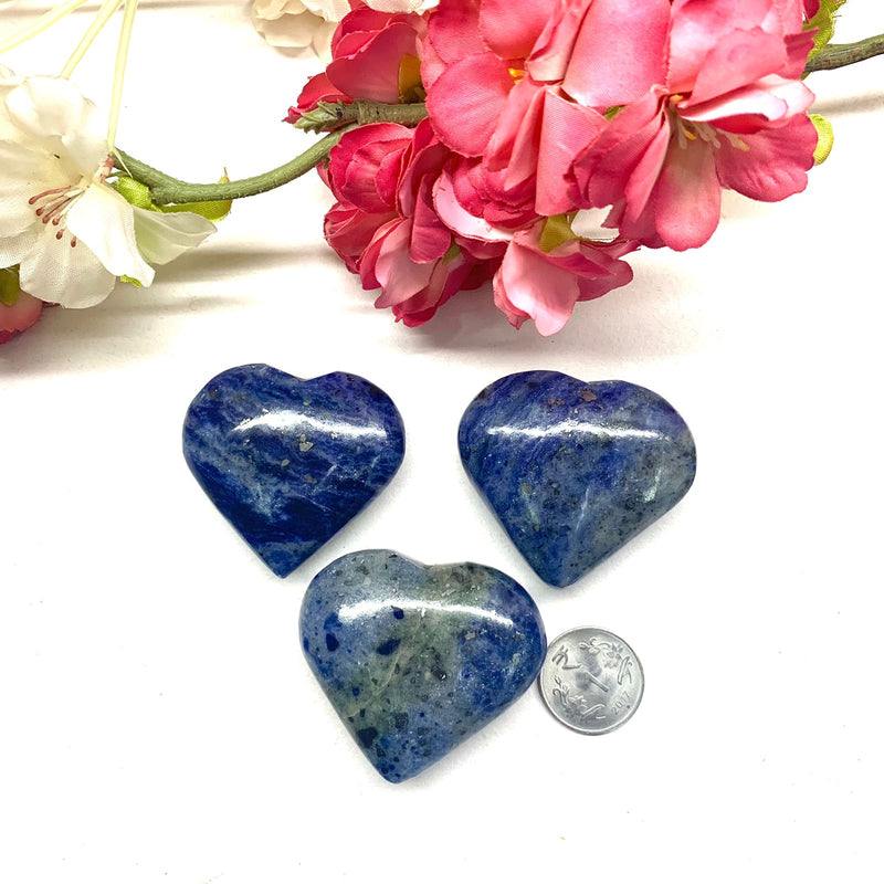 Sodalite Heart (Artist's stone for creative expression)