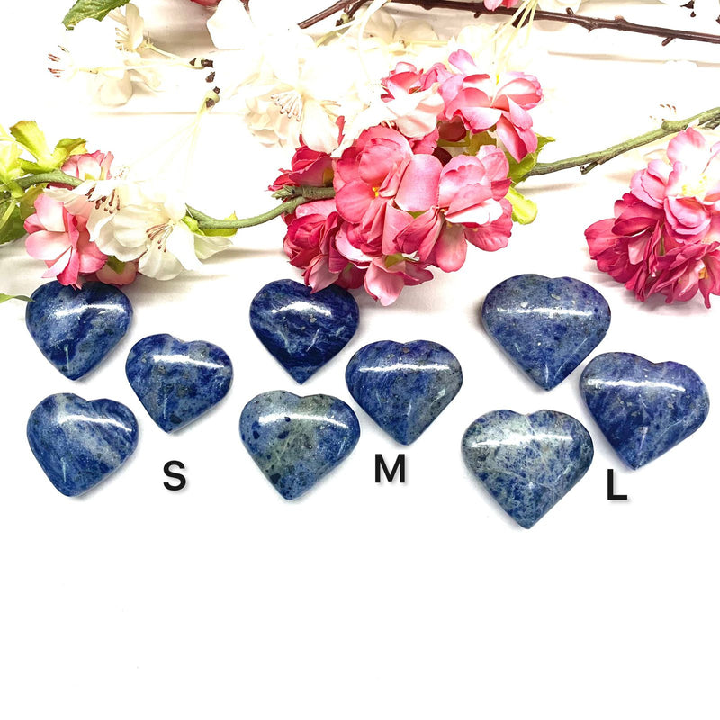 Sodalite Heart (Artist's stone for creative expression)