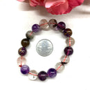 Super Seven Round Bead Bracelet (Psychic gifts and Healing)