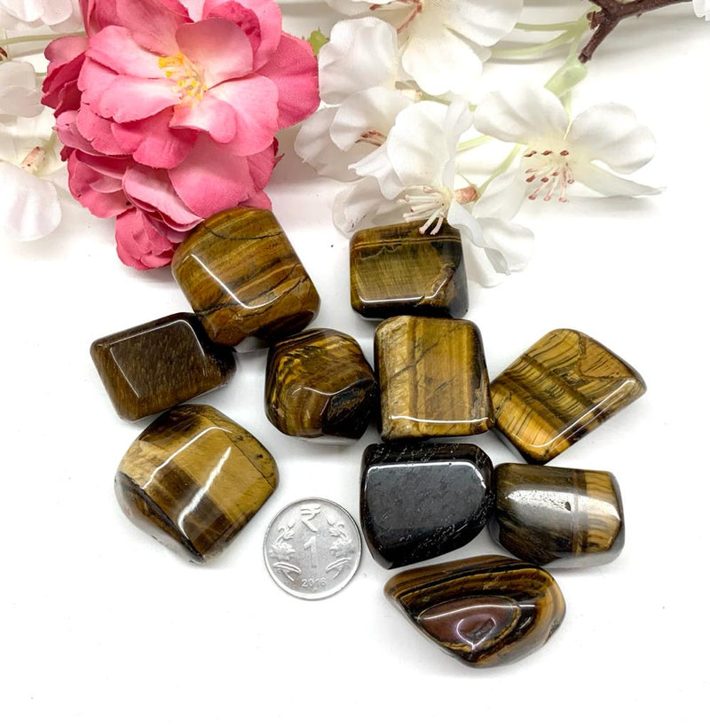 Tiger Eye Tumble (Protection and Courage)