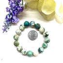Tree Agate Round Bead Bracelet (Abundance & Nurturing)