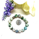 Tree Agate Round Bead Bracelet (Abundance & Nurturing)