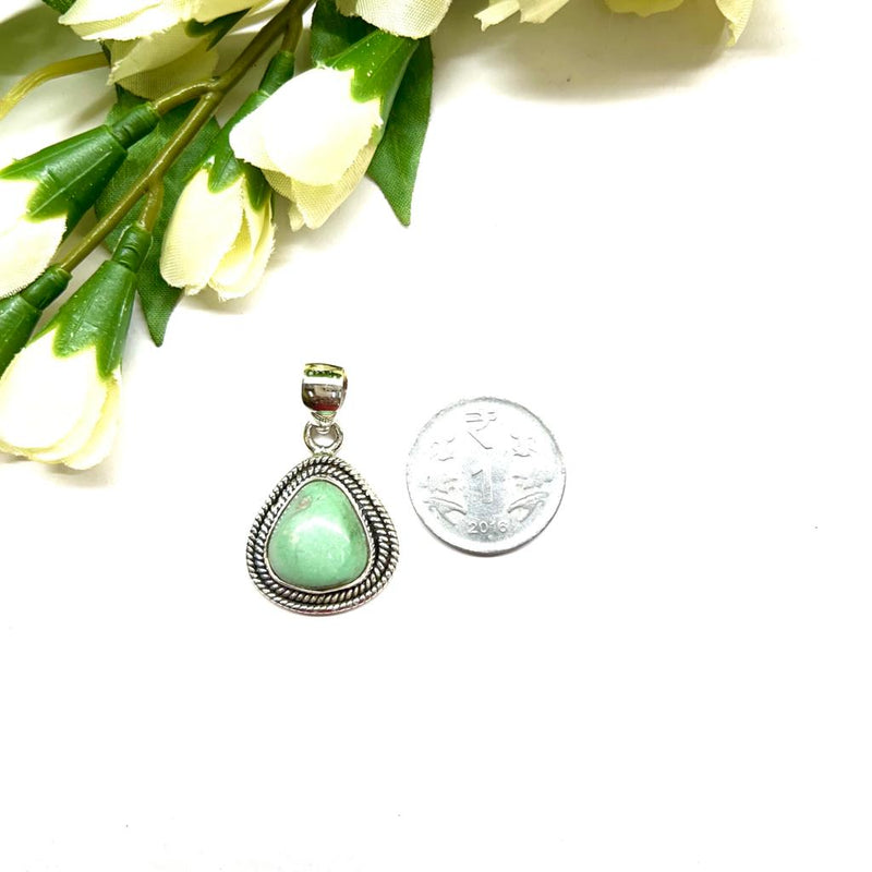 Variscite Pendants in Silver (Love and Calm)