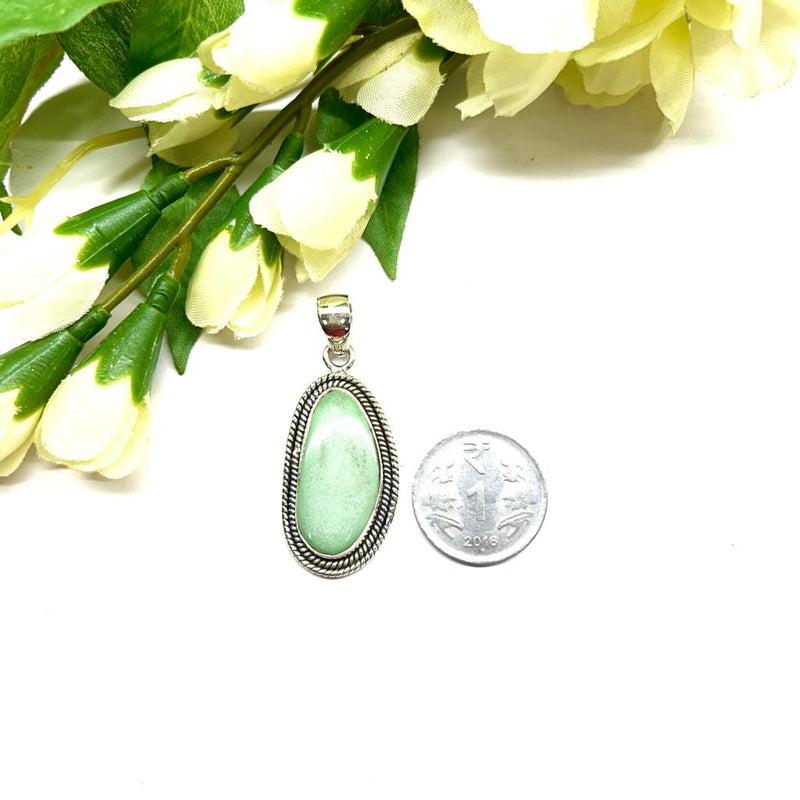Variscite Pendants in Silver (Love and Calm)