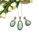 Variscite Pendants in Silver (Love and Calm)