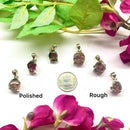 Watermelon Tourmaline Pendant in Silver