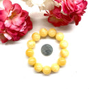 Yellow Calcite  Round Bead Bracelet (Self Confidence)
