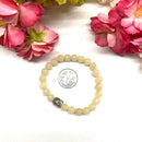 Yellow Calcite  Round Bead Bracelet (Self Confidence)